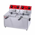 سرخ کن برقی دو لگن 16 لیتری بدون شیر VICTOR 8+8