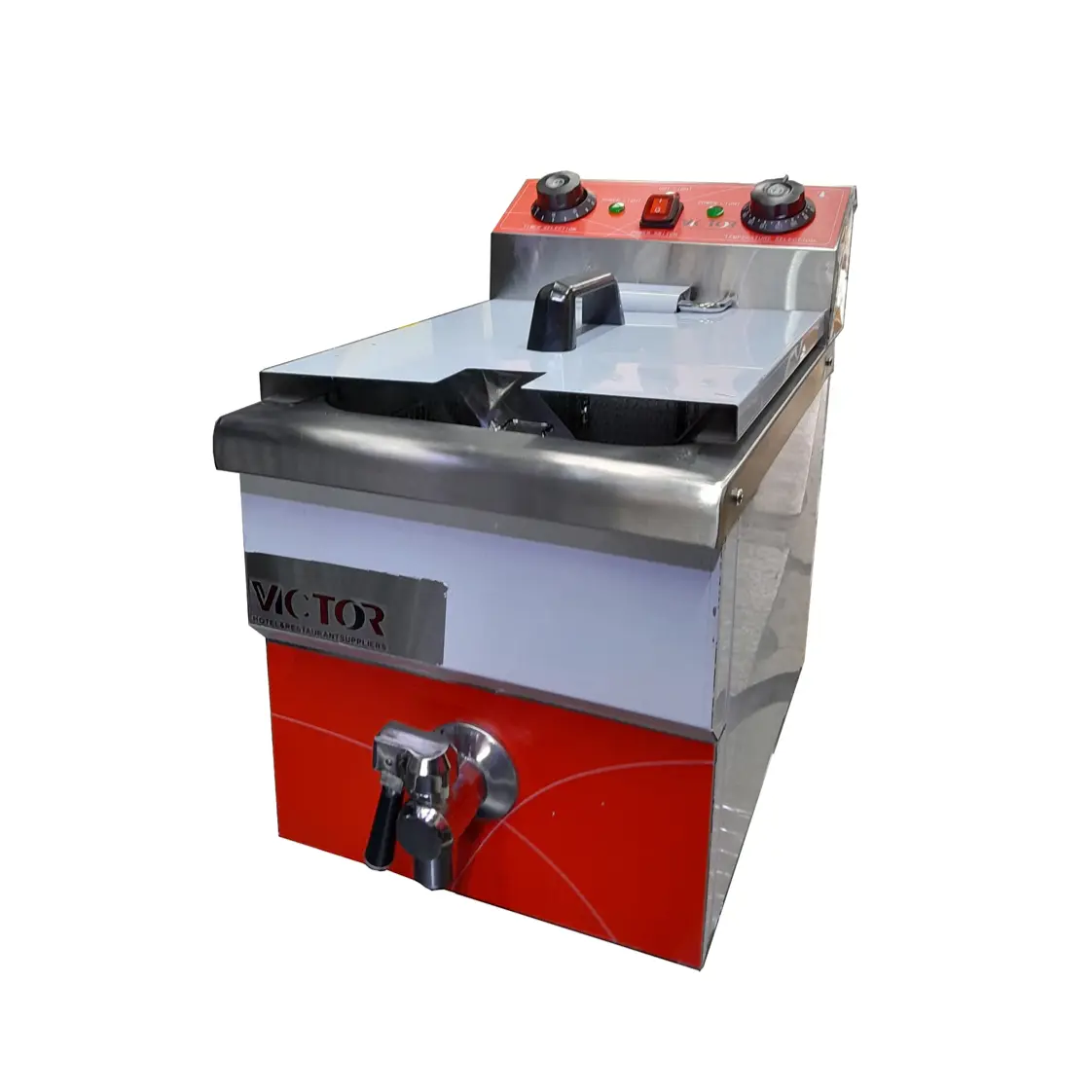 سرخ-کن-برقی-یک-لگن-6-1 سرخ کن برقی تک لگن شیردار 12 لیتری ویکتور VICTOR 12L - تصویر 1