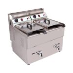 سرخ کن گازی دو لگن با شیرتخلیه اسمارت SMART 36