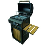 باربیکیو گازی زغالی کابینتی داخل استیل 50(بدون جای فن)