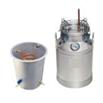 دستگاه تقطیر 40 لیتری با ترمومتر و کندانسور آبی