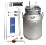 دستگاه تقطیر 100 لیتری با کندانسور شیشه ای فول پکیج