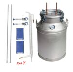 دستگاه تقطیر 100 لیتری با ترمومتر و کندانسور شیشه ای