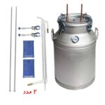 دستگاه تقطیر 100 لیتری با ترمومتر و کندانسور شیشه ای